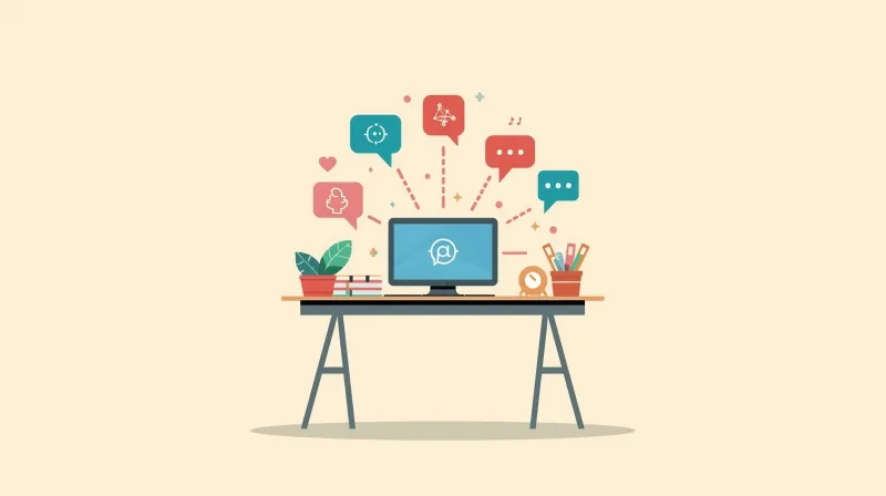 Agency desk with unified communication tools showing email, chat, and collaboration channels for white-label workflow
