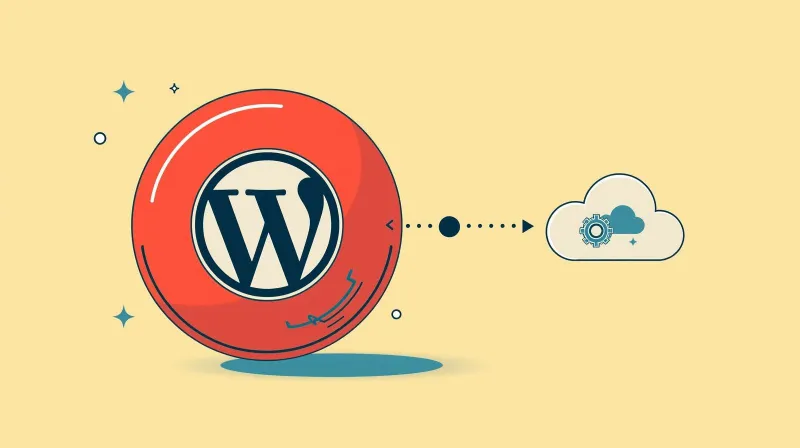 WordPress backup plugin running inside the application, dependent on WordPress functioning correctly.