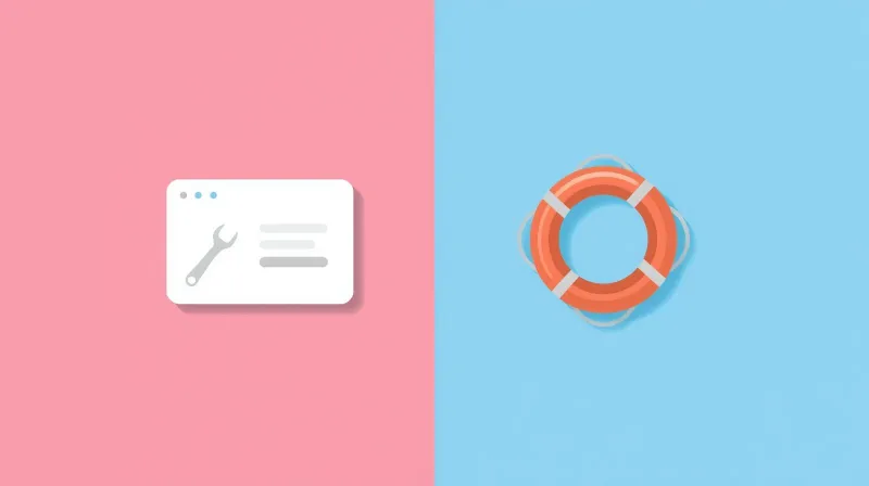 Split comparison of DIY WordPress optimization versus professional performance help