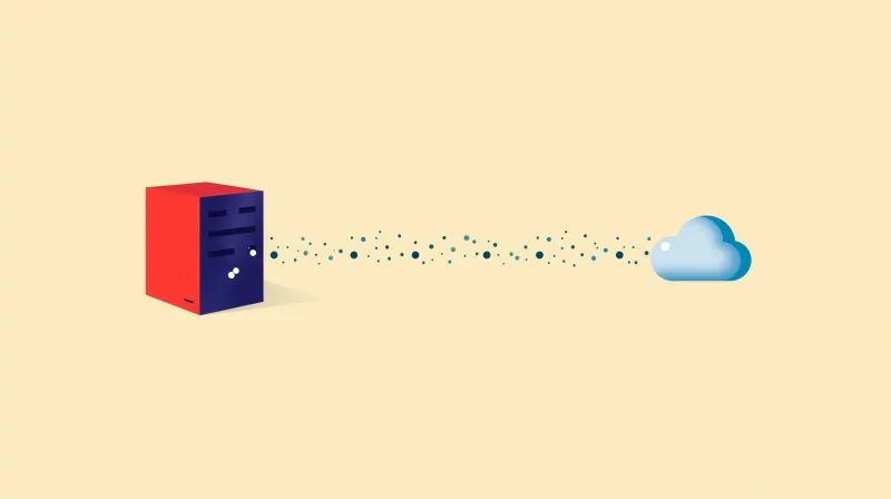 Jetpack real-time backup showing continuous data stream from WordPress site to cloud storage.