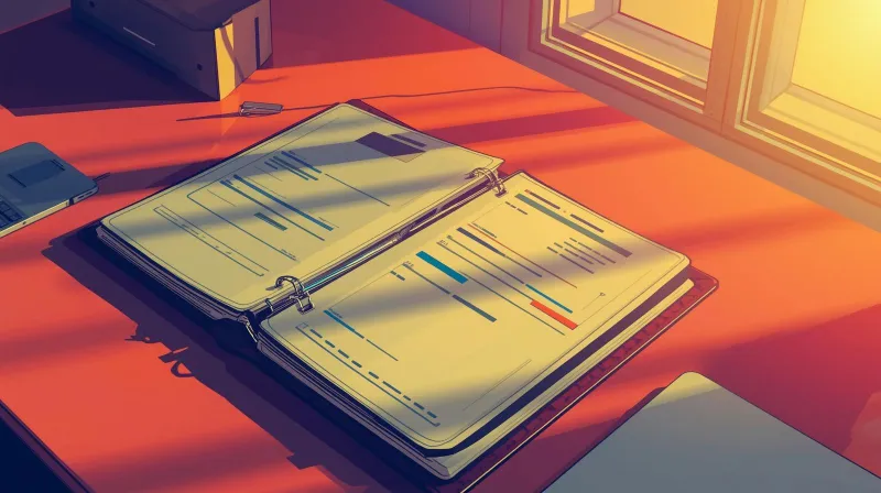 Organized website documentation in a professional binder
