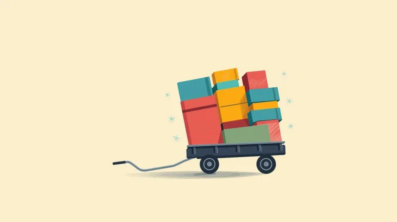 Heavy weight slowing down performance, illustrating WordPress plugin bloat impact on site speed