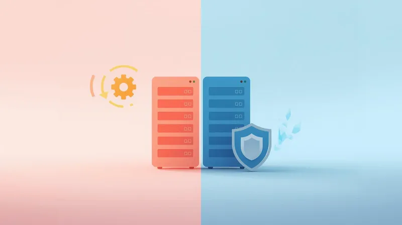 Visual comparison showing plugin-level caching inside WordPress versus server-level caching outside WordPress