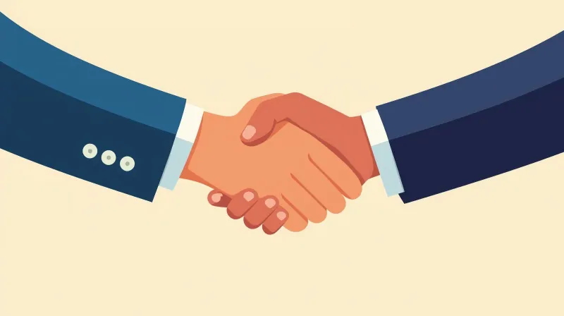 Two hands in a handshake representing long-term nonprofit website support partnerships