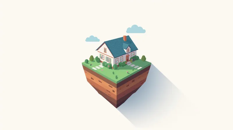 A sturdy well-maintained house with a visible foundation and garden representing building on WordPress LMS with full platform ownership and control