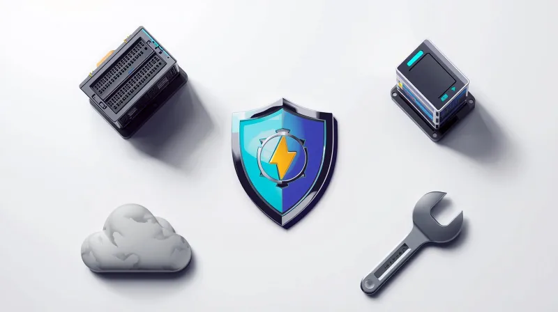 Visual representation of care plan components including security, backups, and maintenance tools