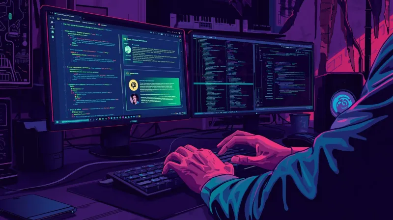 Developer responding quickly to website monitoring alerts